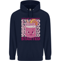 Party Started Alcohol Beer Hen Doo Stag Do Childrens Kids Hoodie Navy Blue