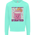 Party Started Alcohol Beer Hen Doo Stag Do Kids Sweatshirt Jumper Peppermint