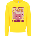 Party Started Alcohol Beer Hen Doo Stag Do Kids Sweatshirt Jumper Yellow