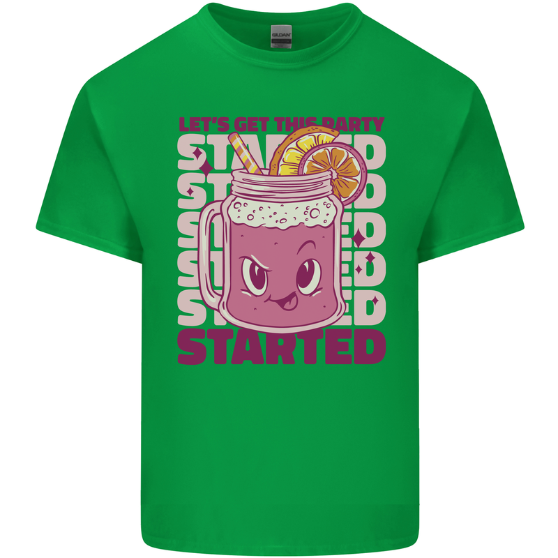 Party Started Alcohol Beer Hen Doo Stag Do Kids T-Shirt Childrens Irish Green