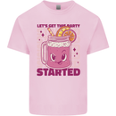 Party Started Alcohol Beer Hen Doo Stag Do Kids T-Shirt Childrens Light Pink