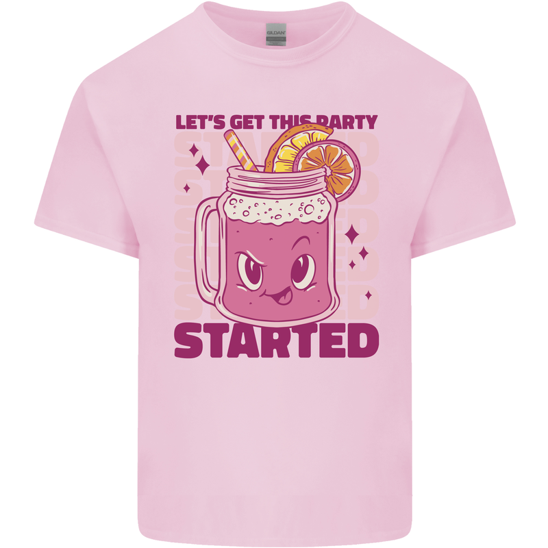 Party Started Alcohol Beer Hen Doo Stag Do Kids T-Shirt Childrens Light Pink