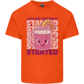 Party Started Alcohol Beer Hen Doo Stag Do Kids T-Shirt Childrens Orange