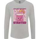Party Started Alcohol Beer Hen Doo Stag Do Mens Long Sleeve T-Shirt Sports Grey