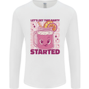 Party Started Alcohol Beer Hen Doo Stag Do Mens Long Sleeve T-Shirt White