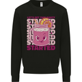 Party Started Alcohol Beer Hen Doo Stag Do Mens Sweatshirt Jumper Black