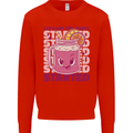 Party Started Alcohol Beer Hen Doo Stag Do Mens Sweatshirt Jumper Bright Red