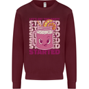 Party Started Alcohol Beer Hen Doo Stag Do Mens Sweatshirt Jumper Maroon