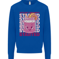 Party Started Alcohol Beer Hen Doo Stag Do Mens Sweatshirt Jumper Royal Blue