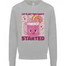 Party Started Alcohol Beer Hen Doo Stag Do Mens Sweatshirt Jumper Sports Grey