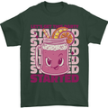 Party Started Alcohol Beer Hen Doo Stag Do Mens T-Shirt 100% Cotton Forest Green