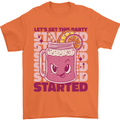 Party Started Alcohol Beer Hen Doo Stag Do Mens T-Shirt 100% Cotton Orange