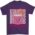 Party Started Alcohol Beer Hen Doo Stag Do Mens T-Shirt 100% Cotton Purple