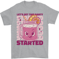 Party Started Alcohol Beer Hen Doo Stag Do Mens T-Shirt 100% Cotton Sports Grey