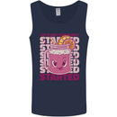 Party Started Alcohol Beer Hen Doo Stag Do Mens Vest Tank Top Navy Blue