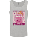 Party Started Alcohol Beer Hen Doo Stag Do Mens Vest Tank Top Sports Grey