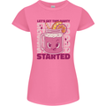 Party Started Alcohol Beer Hen Doo Stag Do Womens Petite Cut T-Shirt Azalea