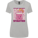 Party Started Alcohol Beer Hen Doo Stag Do Womens Wider Cut T-Shirt Sports Grey