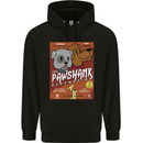 Pawshank Redemtion Funny Dog Parody Mens 80% Cotton Hoodie Black