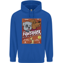 Pawshank Redemtion Funny Dog Parody Mens 80% Cotton Hoodie Royal Blue