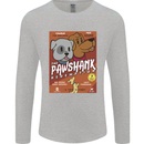 Pawshank Redemtion Funny Dog Parody Mens Long Sleeve T-Shirt Sports Grey