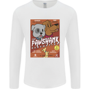 Pawshank Redemtion Funny Dog Parody Mens Long Sleeve T-Shirt White