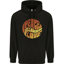 Peace Allows Love Quote Hippie Childrens Kids Hoodie Black