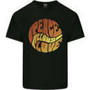 Peace Allows Love Quote Hippie Kids T-Shirt Childrens Black