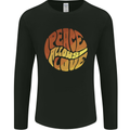 Peace Allows Love Quote Hippie Mens Long Sleeve T-Shirt Black