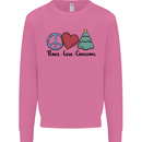 Peace Love Christmas Xmas Mens Sweatshirt Jumper Azalea