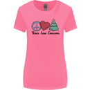 Peace Love Christmas Xmas Womens Wider Cut T-Shirt Azalea