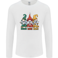 Peace Love Hope 3 Gnomes Mens Long Sleeve T-Shirt White
