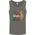 Peace Love Hope 3 Gnomes Mens Vest Tank Top Charcoal