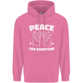 Peace for Everyone Anti-War Love Freedom Mens 80% Cotton Hoodie Azelea