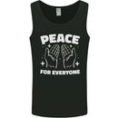 Peace for Everyone Anti-War Love Freedom Mens Vest Tank Top Black