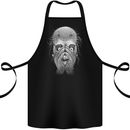 Peekaboo Demon Devil Skull Cotton Apron 100% Organic Black
