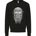 Peekaboo Demon Devil Skull Mens Sweatshirt Jumper Black