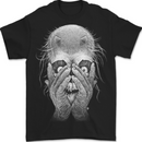 Peekaboo Demon Devil Skull Mens T-Shirt 100% Cotton BLACK