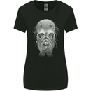 Peekaboo Demon Devil Skull Womens Wider Cut T-Shirt Black