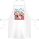 Petanque Balls Boules Bowls Cotton Apron 100% Organic White