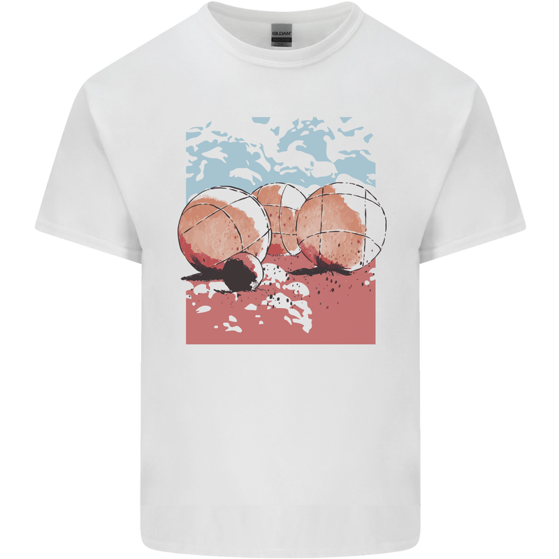 Petanque Balls Boules Bowls Kids T-Shirt Childrens White