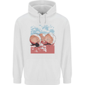 Petanque Balls Boules Bowls Mens 80% Cotton Hoodie White