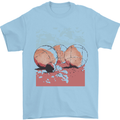 Petanque Balls Boules Bowls Mens T-Shirt 100% Cotton Light Blue