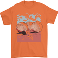 Petanque Balls Boules Bowls Mens T-Shirt 100% Cotton Orange
