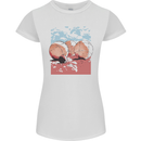 Petanque Balls Boules Bowls Womens Petite Cut T-Shirt White