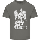 Petanque Players Boules Bowls Mens Cotton T-Shirt Tee Top Charcoal