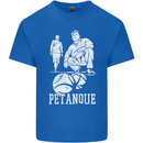 Petanque Players Boules Bowls Mens Cotton T-Shirt Tee Top Royal Blue