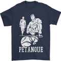 Petanque Players Boules Bowls Mens T-Shirt 100% Cotton Navy Blue