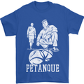 Petanque Players Boules Bowls Mens T-Shirt 100% Cotton Royal Blue