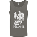 Petanque Players Boules Bowls Mens Vest Tank Top Charcoal